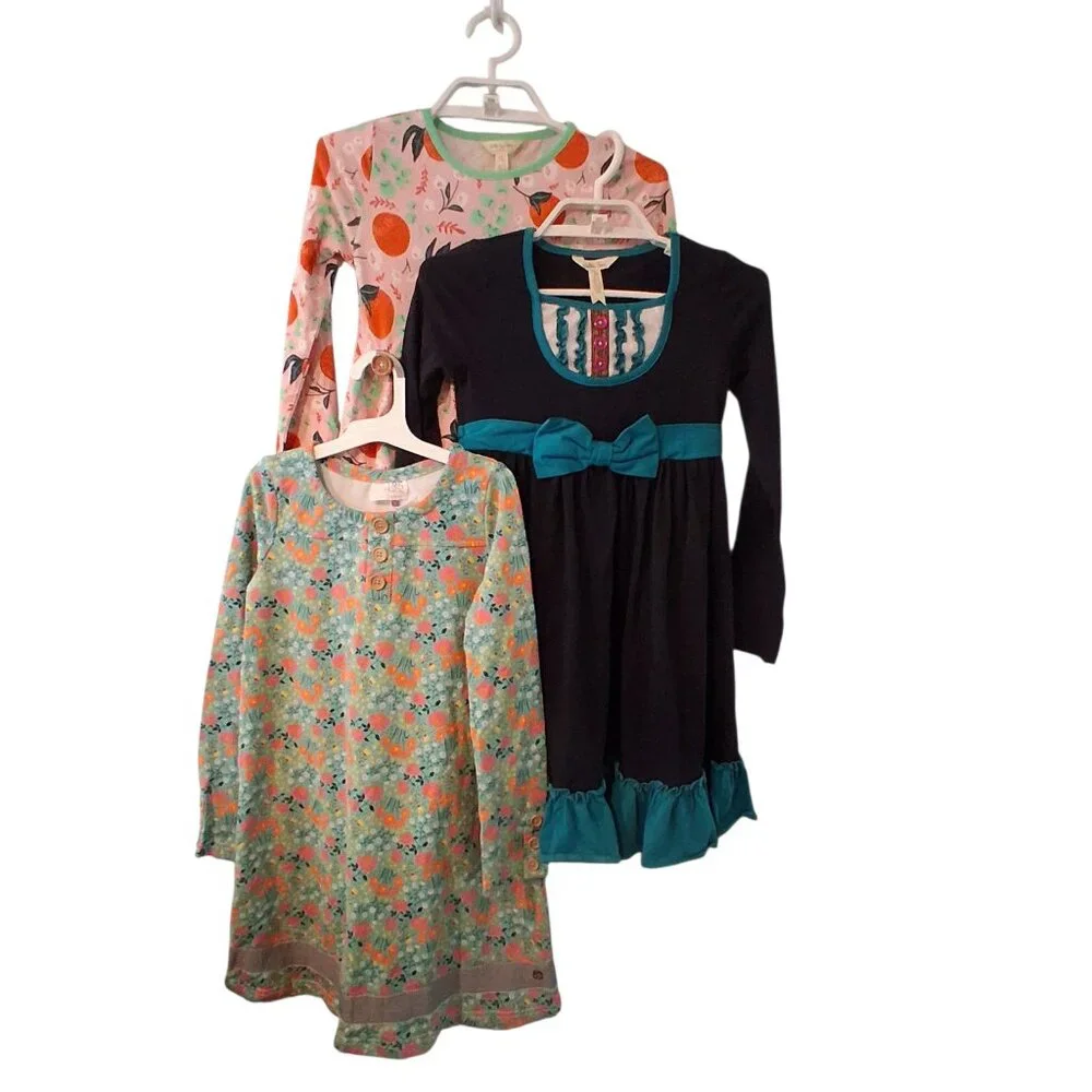 Matilda Jane 3 dresses dress girls 8 Joanna Gaines Back to School knit